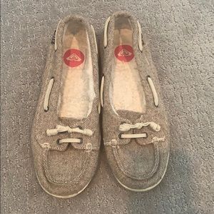 Roxy wool lined loafers